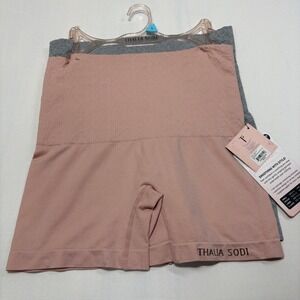Thalia Sodi Knit Waist Shaping Shorts~Firm Control Shapewear large‎  2 Pk